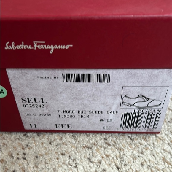 Salvatore Ferragamo Men's Brown Suede Shoes - Picture 8 of 10